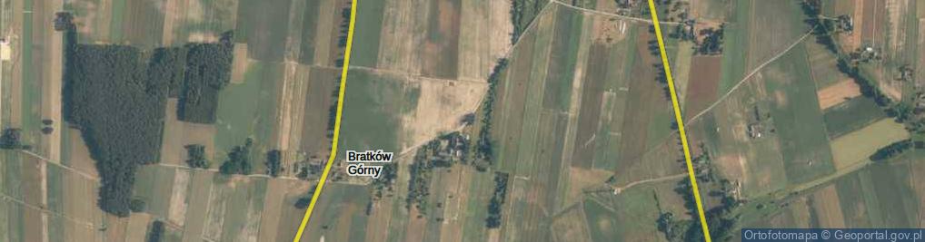 Zdjęcie satelitarne Bratków Górny ul.